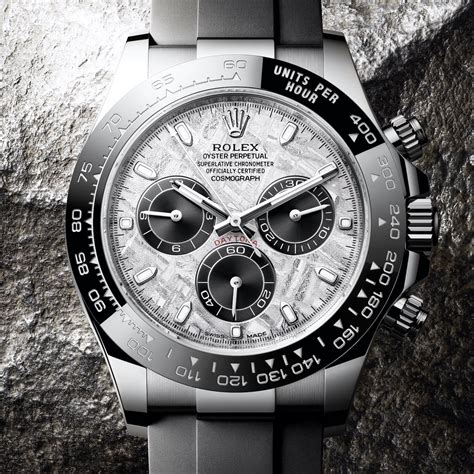 rolex daytona meteorite dial oysterflex|rolex daytona cosmograph white gold.